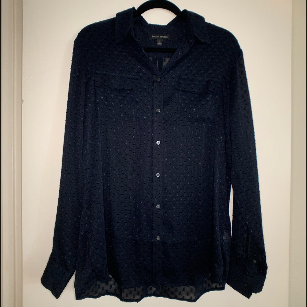 Banana Republic Sheer Blouse
